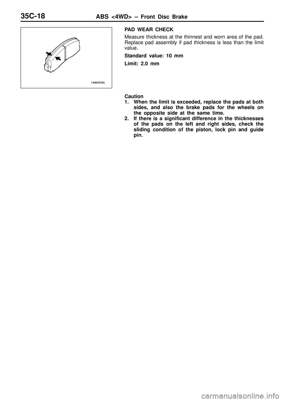 MITSUBISHI TRITON 1997  Workshop Manual 