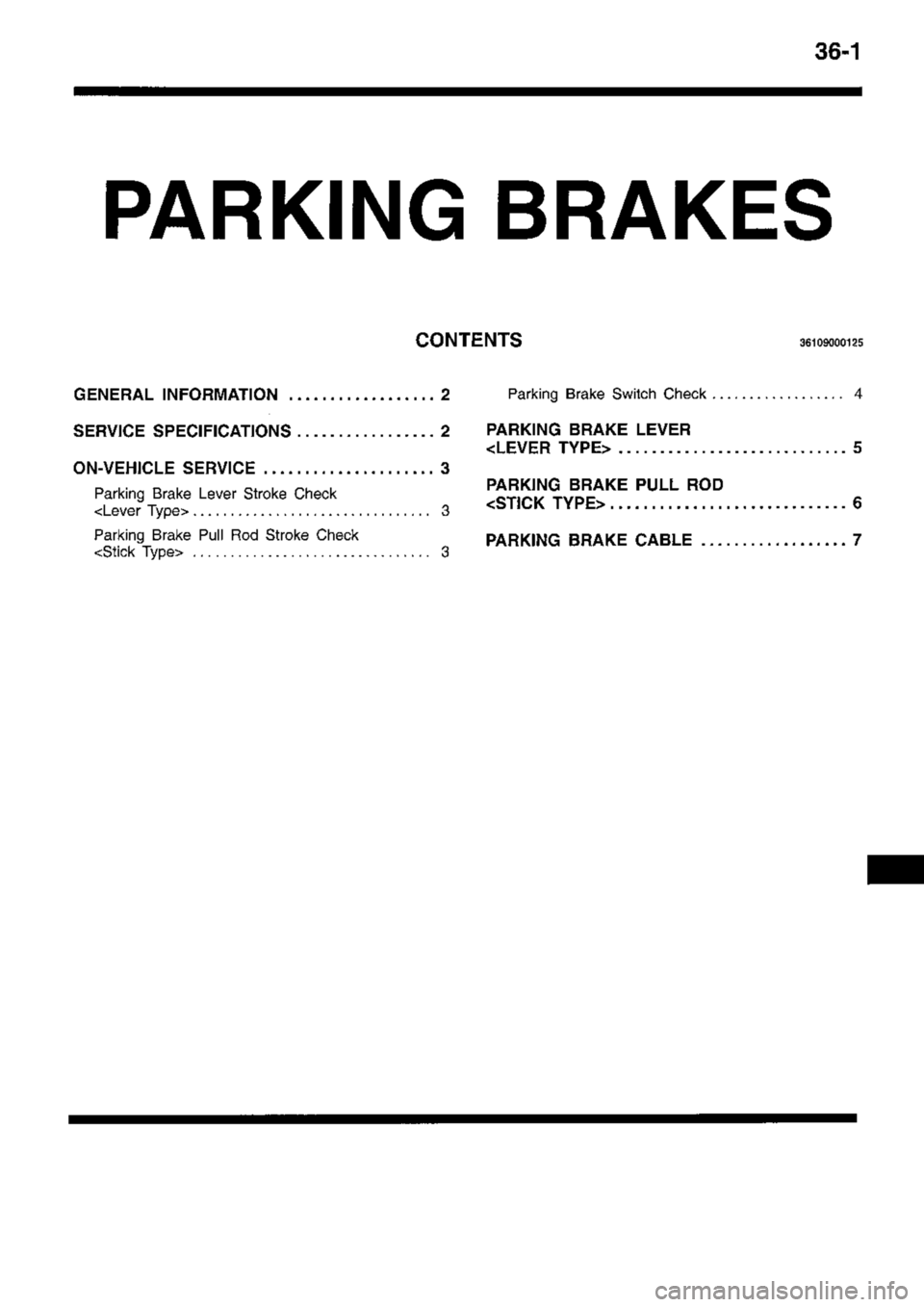 MITSUBISHI TRITON 1997  Workshop Manual 