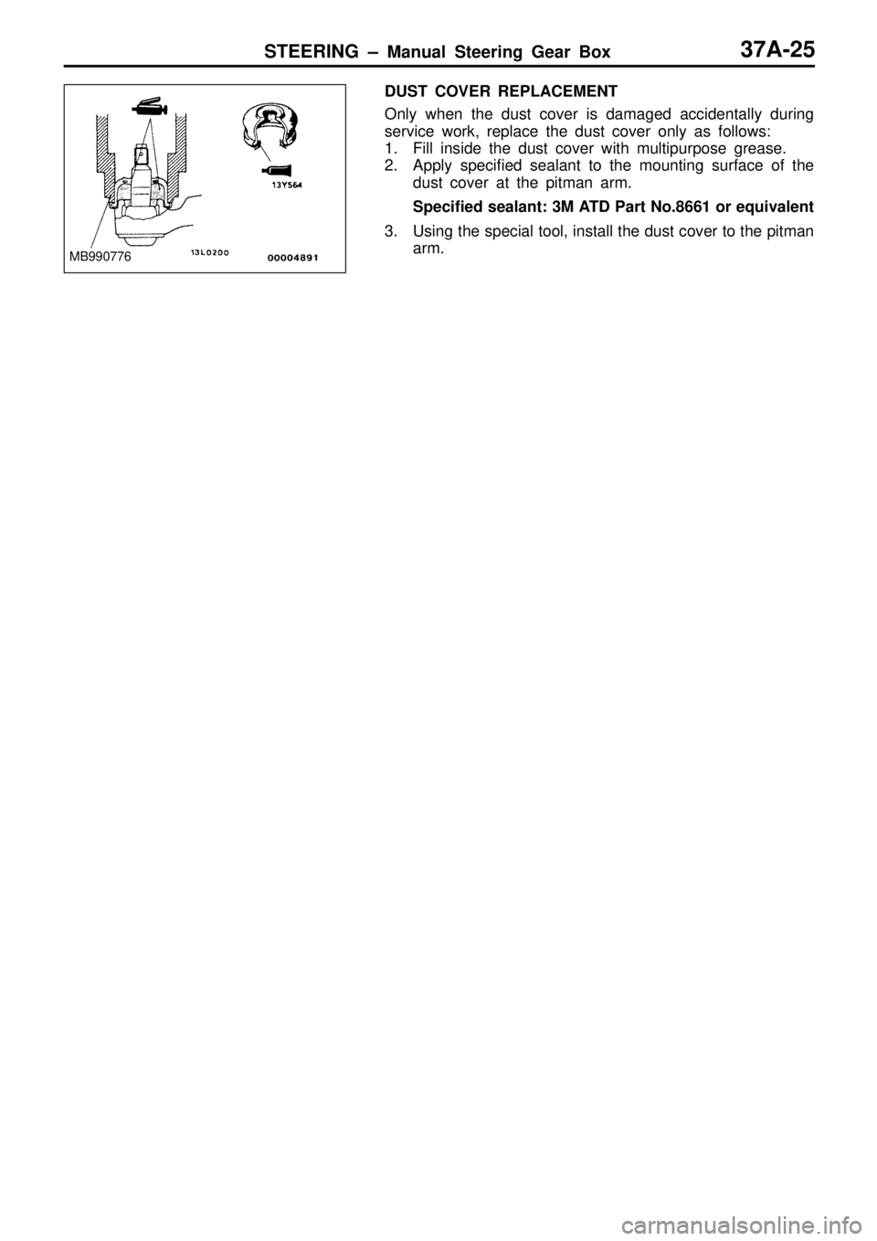 MITSUBISHI TRITON 1997  Workshop Manual 