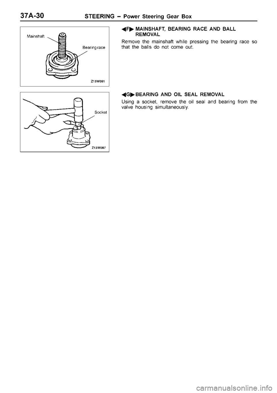 MITSUBISHI TRITON 1997  Workshop Manual B
earin g r a ce S
ocke t 