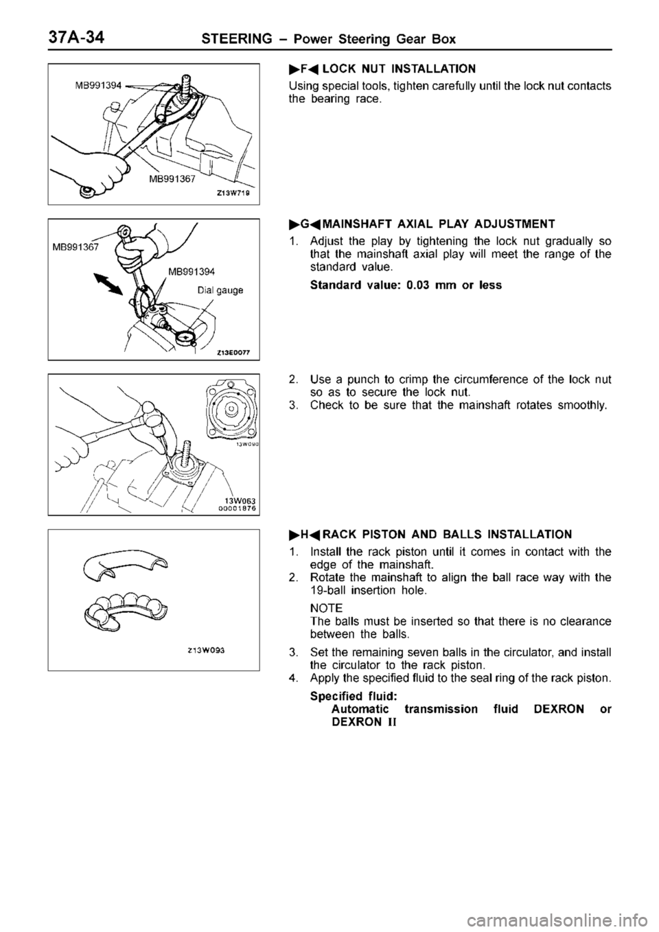 MITSUBISHI TRITON 1997  Workshop Manual M
B991394 M
B991367 M
B991394 D
ia l  g auge 