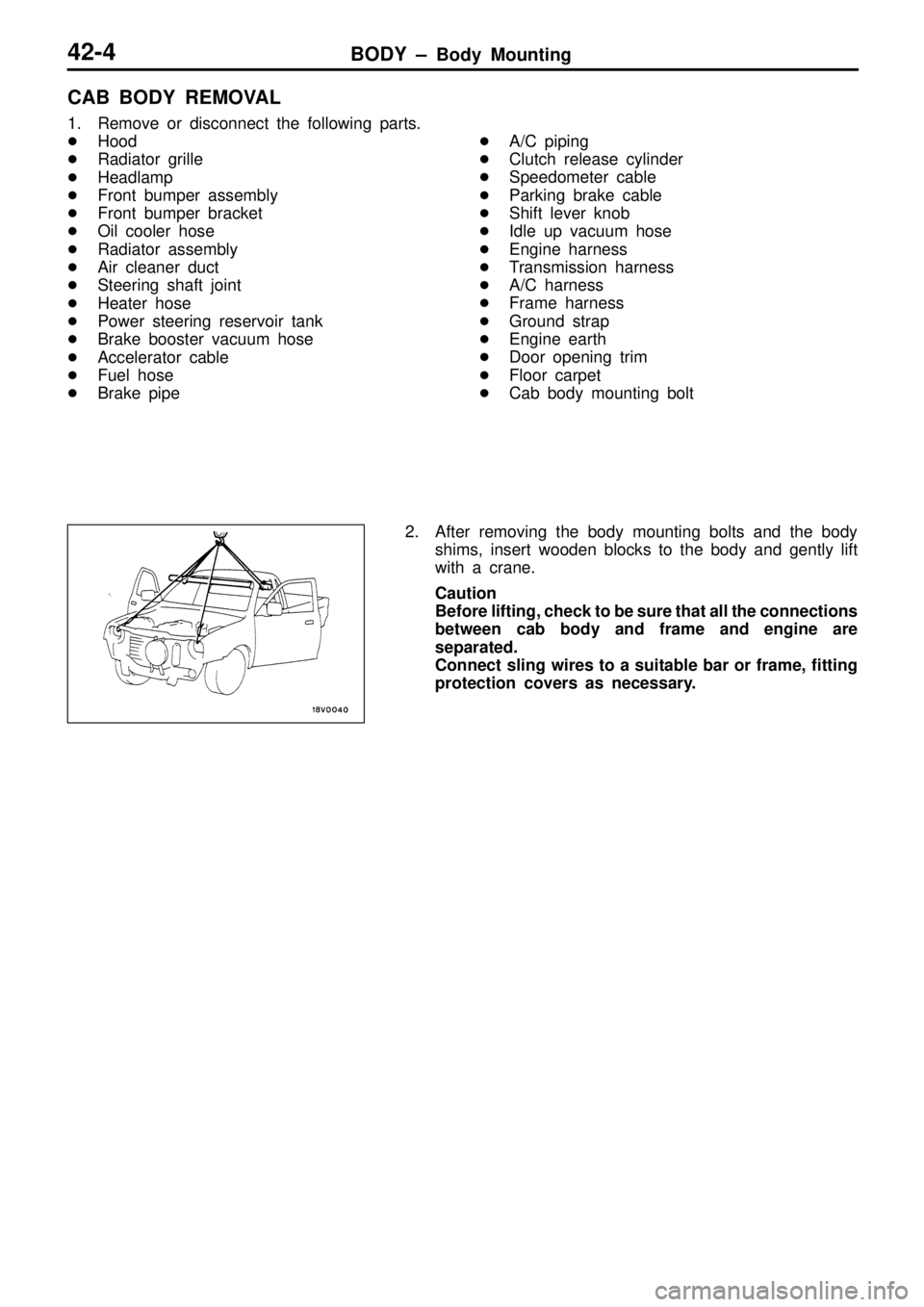 MITSUBISHI TRITON 1997  Workshop Manual 