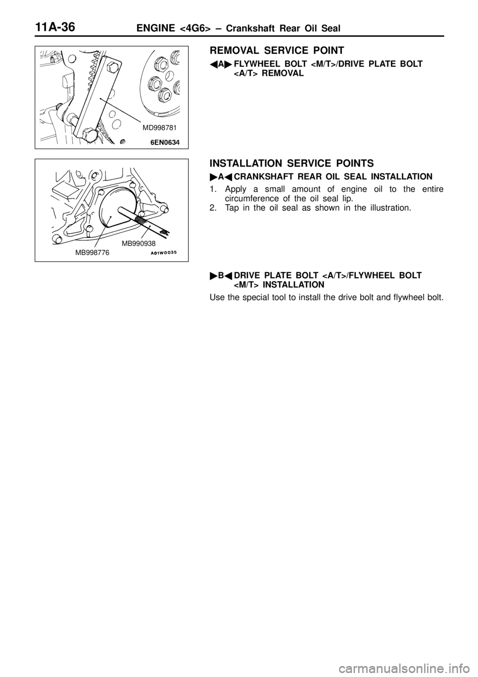 MITSUBISHI TRITON 1997 Manual PDF M
B998776 M
B990938   