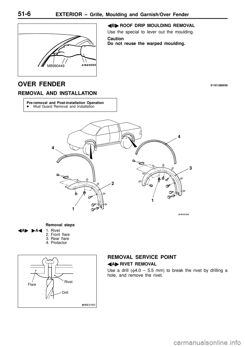 MITSUBISHI TRITON 1997 Workshop Manual F
la re R
iv e t D
rill MITSUBISHI TRITON 1997 Workshop Manual F
la re R
iv e t D
rill