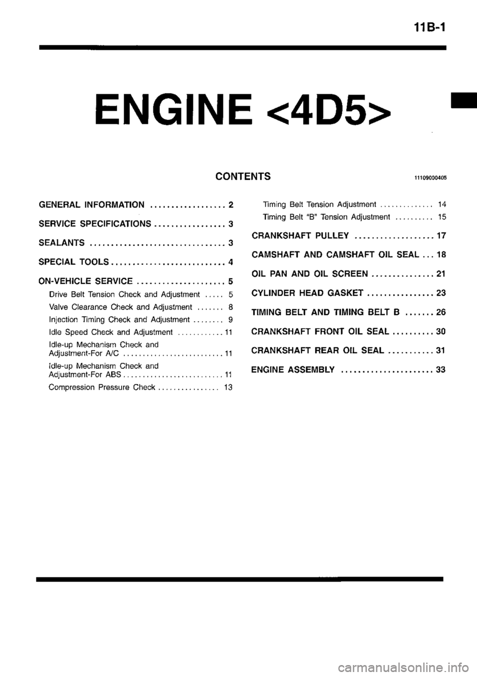 MITSUBISHI TRITON 1997 Manual PDF 