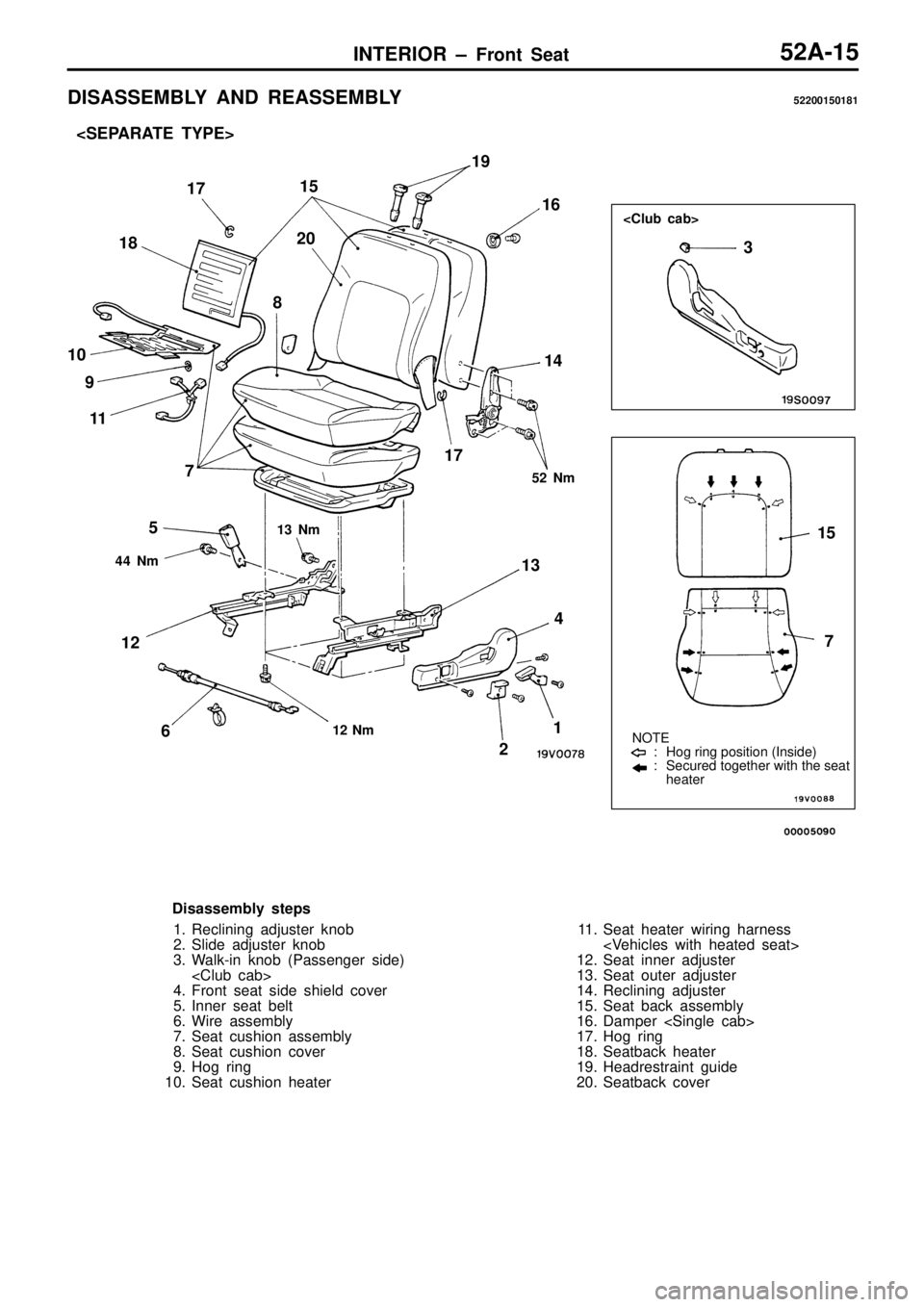 MITSUBISHI TRITON 1997  Workshop Manual 