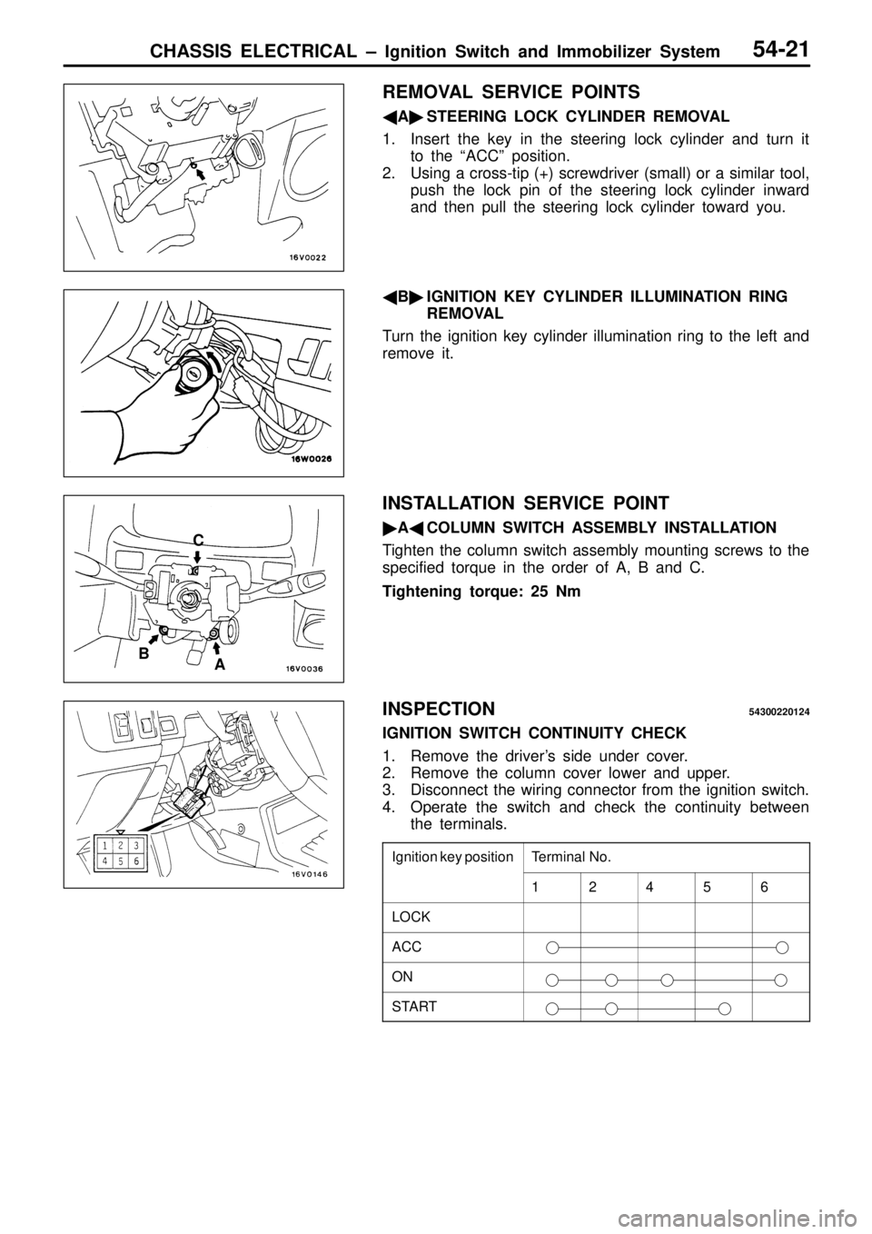 MITSUBISHI TRITON 1997 Workshop Manual T
e rm in al N o. 1 2 4 5 6
L
O CK A
C C O
N S
TA R T MITSUBISHI TRITON 1997 Workshop Manual T
e rm in al N o. 1 2 4 5 6
L
O CK A
C C O
N S
TA R T