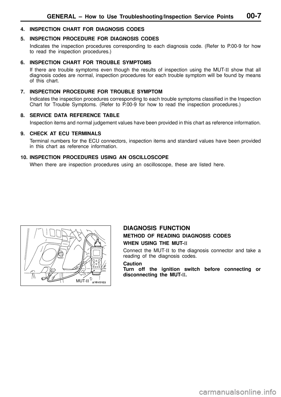 MITSUBISHI TRITON 1997  Workshop Manual 