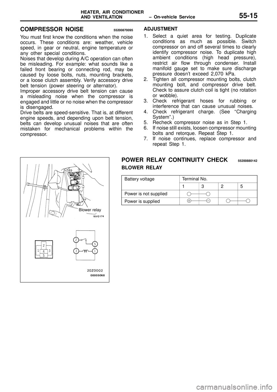 MITSUBISHI TRITON 1997  Workshop Manual T
e rm in al  N o. 1 3 2 5
P
ow er is  n ot  s u pplie d P
ow er is  s u pplie d  