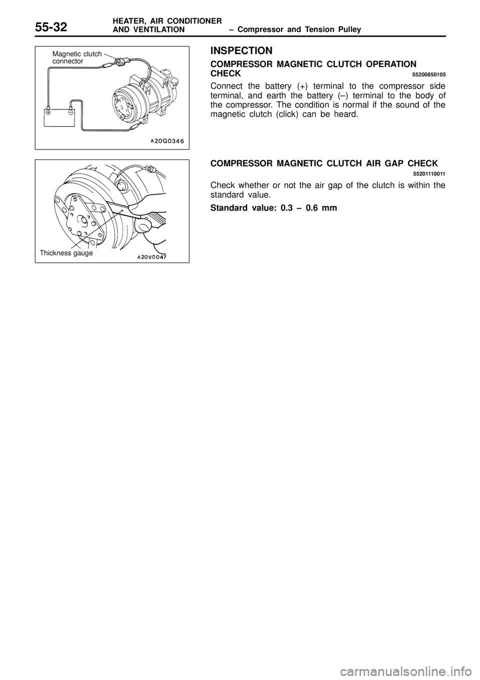 MITSUBISHI TRITON 1997  Workshop Manual T
hic kn ess g auge   