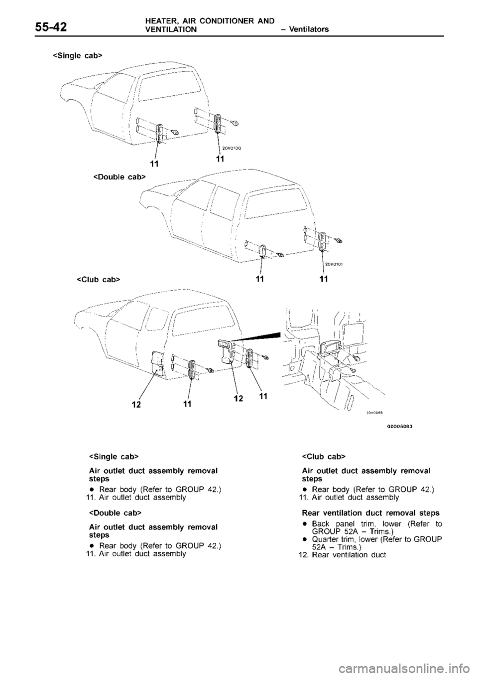 MITSUBISHI TRITON 1997  Workshop Manual 