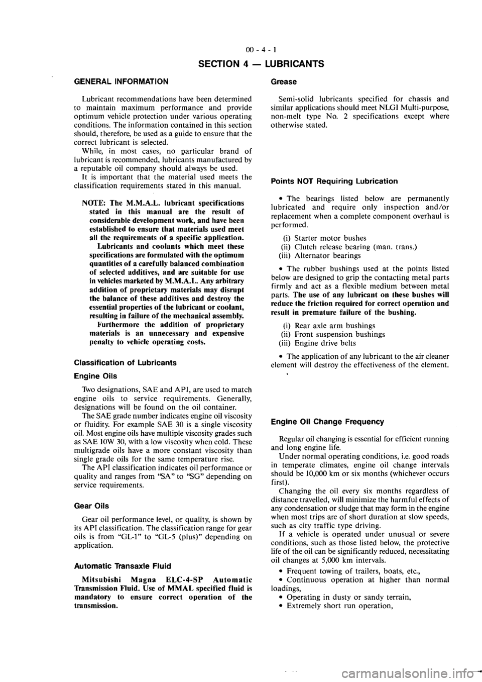 MITSUBISHI VERADA 1995 Owners Manual MITSUBISHI VERADA 1995 Owners Manual