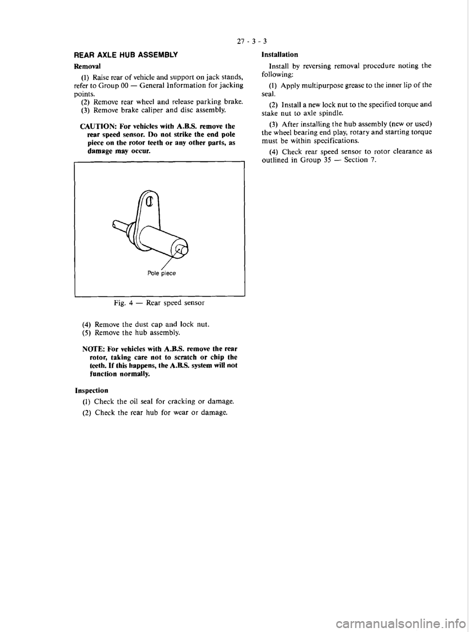 MITSUBISHI VERADA 1995  Workshop Manual 