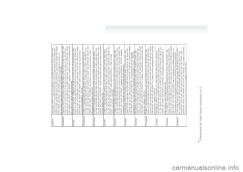 MITSUBISHI I-MIEV 2011 Owners Manual 7
Presented by http://mmc-manuals.ru/ \251 MITSUBISHI I-MIEV 2011 Owners Manual 7
Presented by http://mmc-manuals.ru/ \251