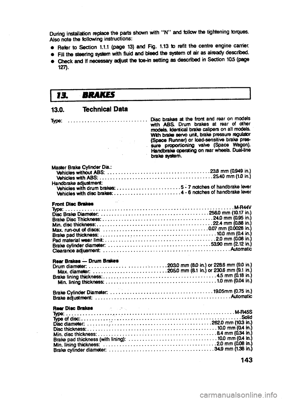 MITSUBISHI SPACE RUNNER 1991 Owners Manual MITSUBISHI SPACE RUNNER 1991 Owners Manual