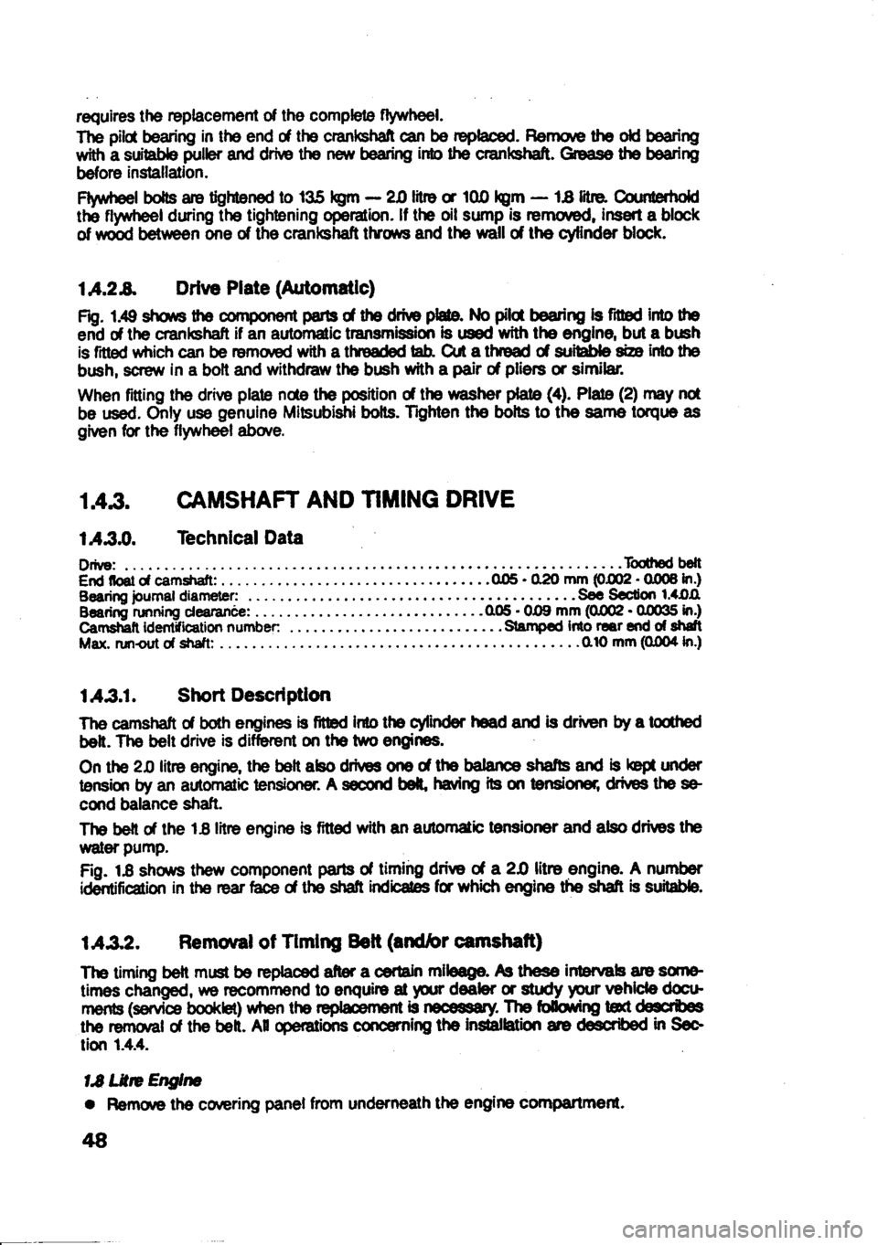 MITSUBISHI SPACE RUNNER 1991 Service Manual MITSUBISHI SPACE RUNNER 1991 Service Manual