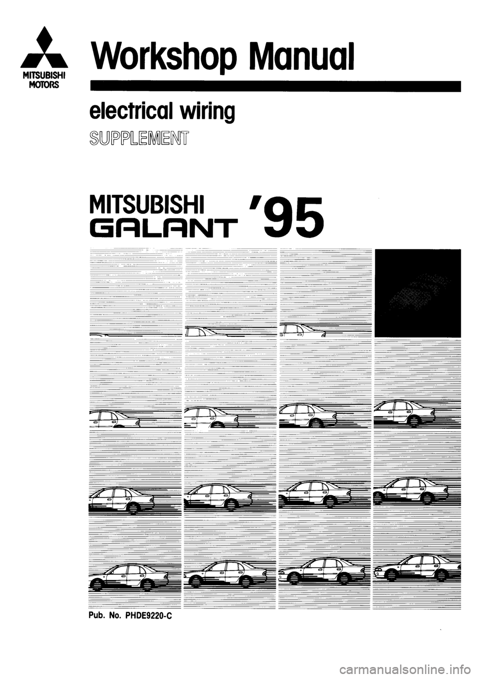 MITSUBISHI GALANT 1995 7.G Electrical Wiring Diagram Workshop Manual 