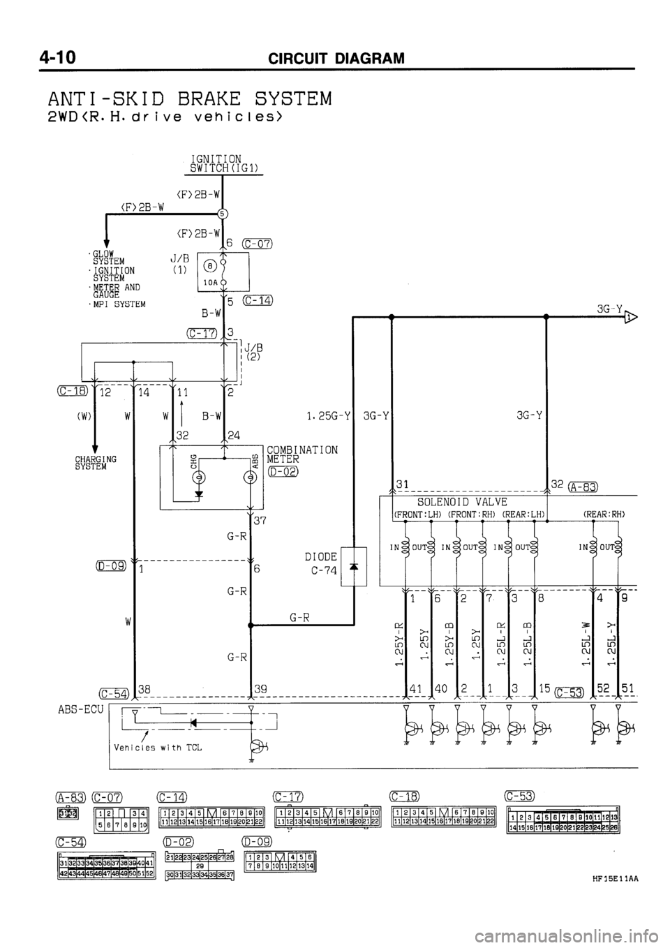 MITSUBISHI GALANT 1995 7.G Electrical Wiring Diagram Owners Manual 