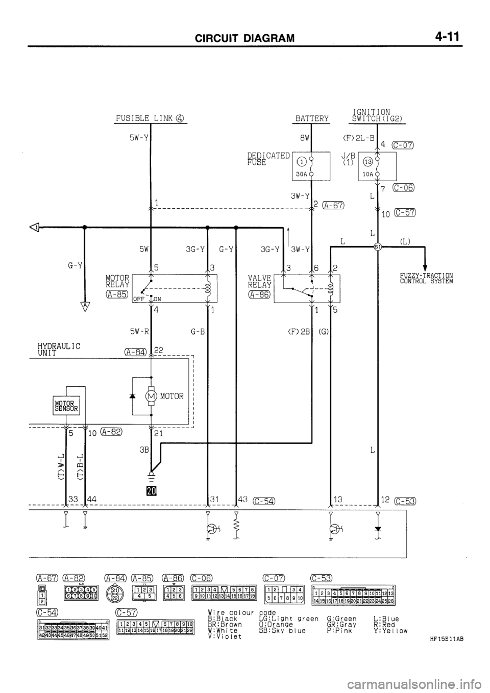 MITSUBISHI GALANT 1995 7.G Electrical Wiring Diagram Owners Manual 