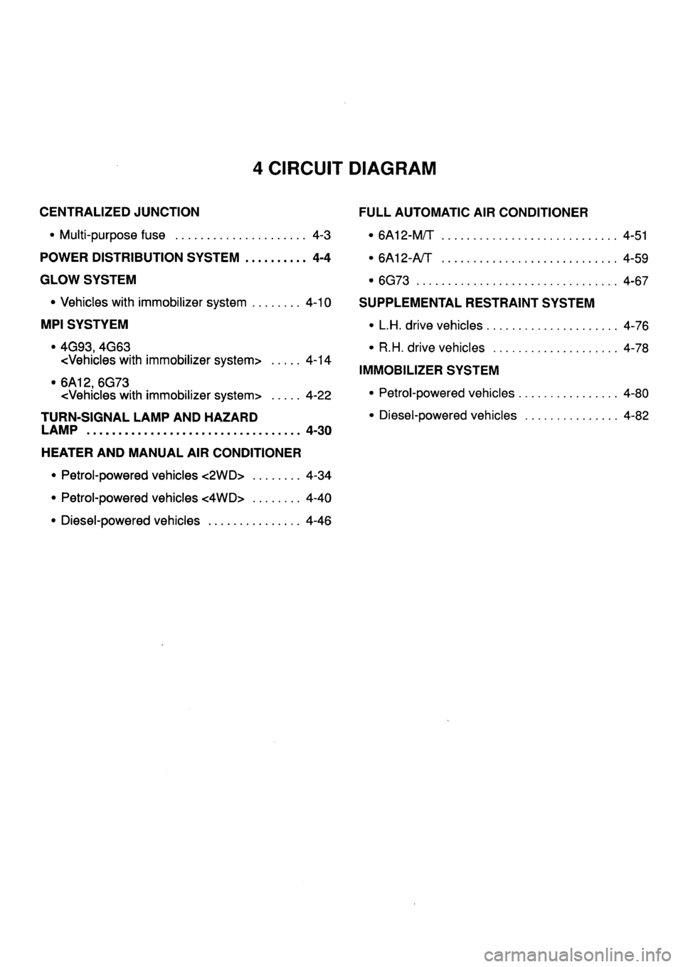 MITSUBISHI GALANT 1996 7.G Electrical Wiring Diagram Owners Guide MITSUBISHI GALANT 1996 7.G Electrical Wiring Diagram Owners Guide