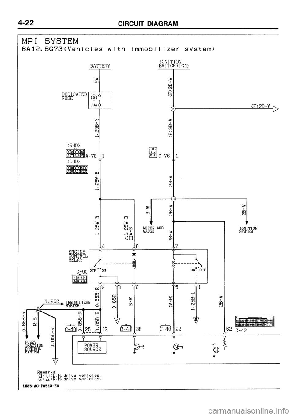 MITSUBISHI GALANT 1996 7.G Electrical Wiring Diagram Repair Manual 