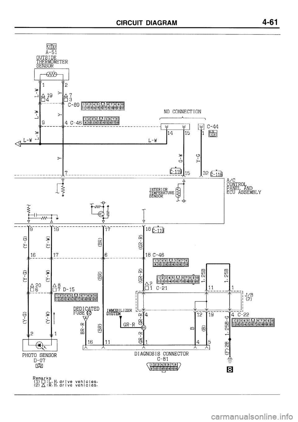 MITSUBISHI GALANT 1996 7.G Electrical Wiring Diagram Owners Manual 
