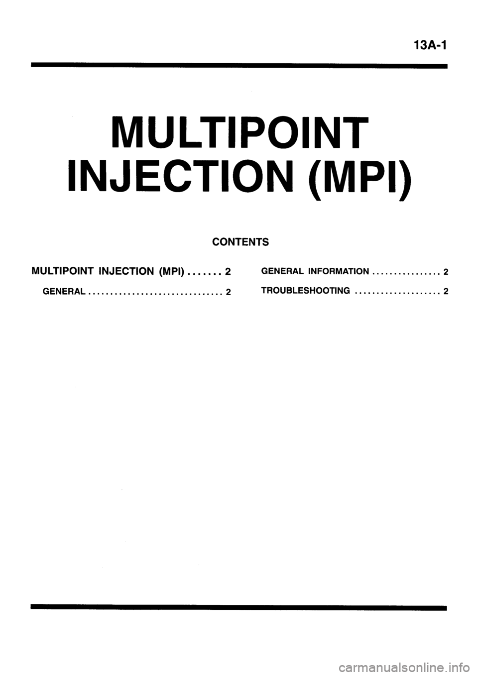 MITSUBISHI GALANT 1996 7.G Workshop Manual 