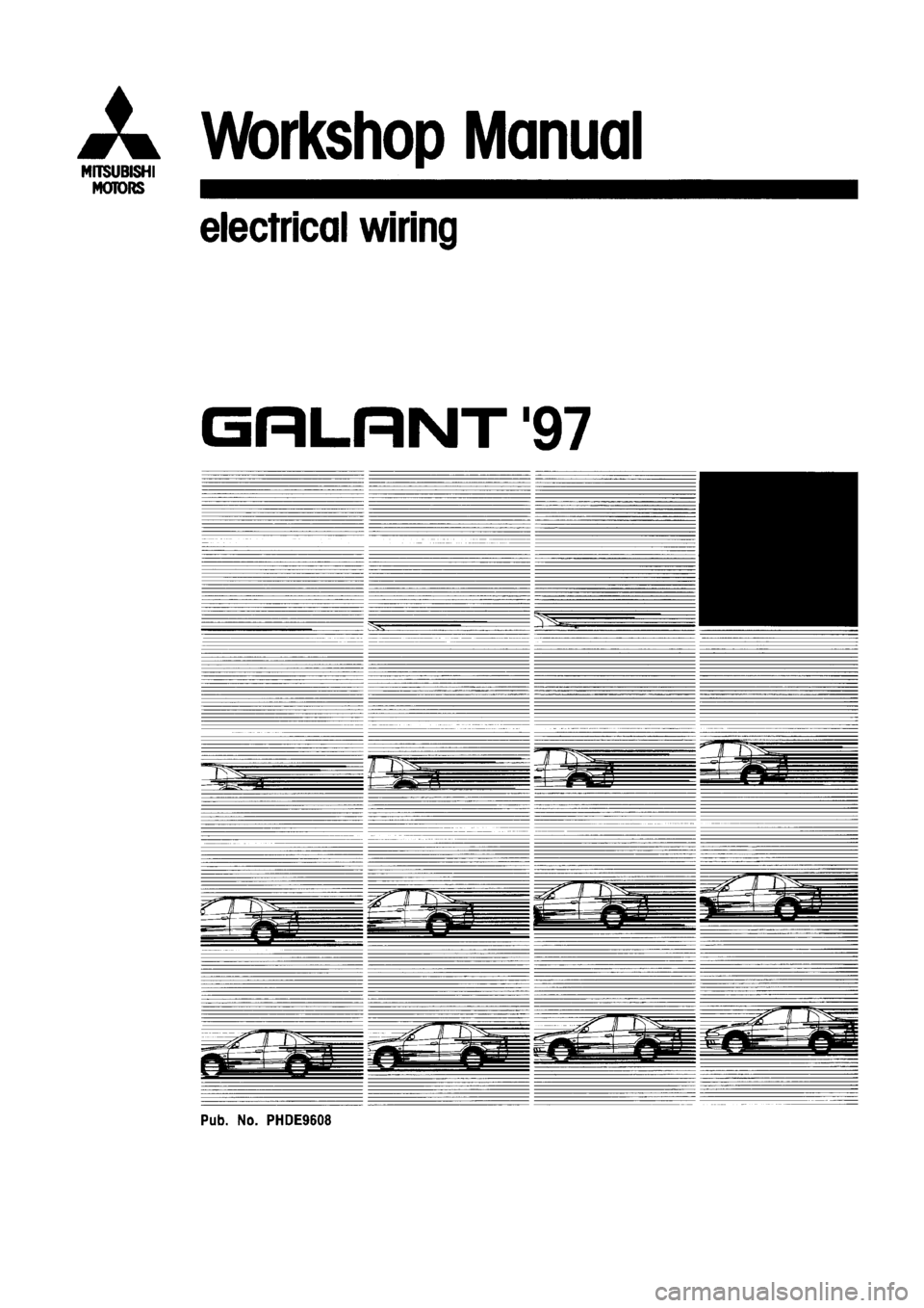 MITSUBISHI GALANT 1997 8.G Electrical Wiring Diagram Workshop Manual 