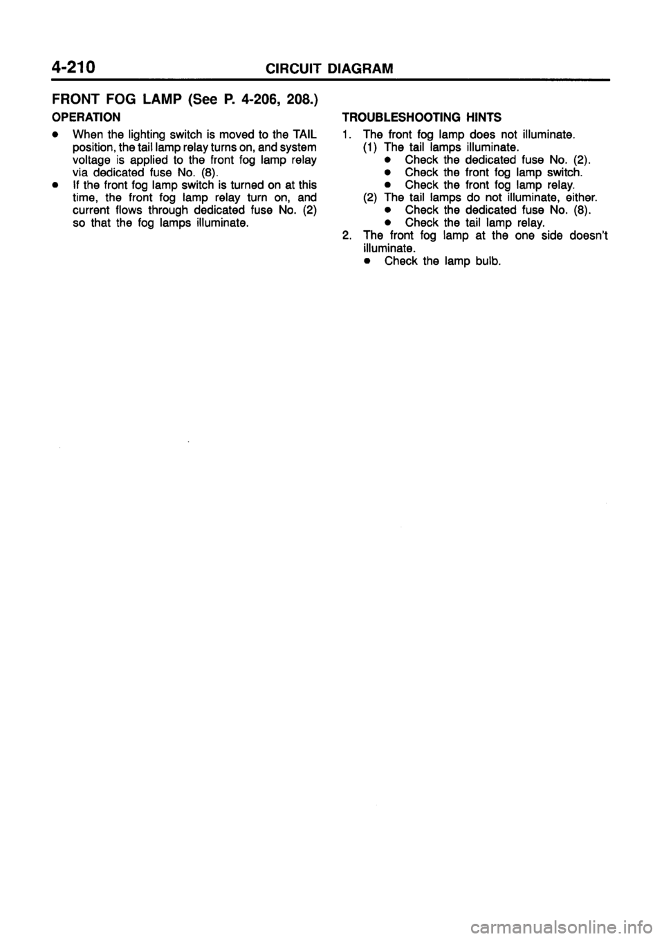 MITSUBISHI GALANT 1997 8.G Electrical Wiring Diagram Workshop Manual 