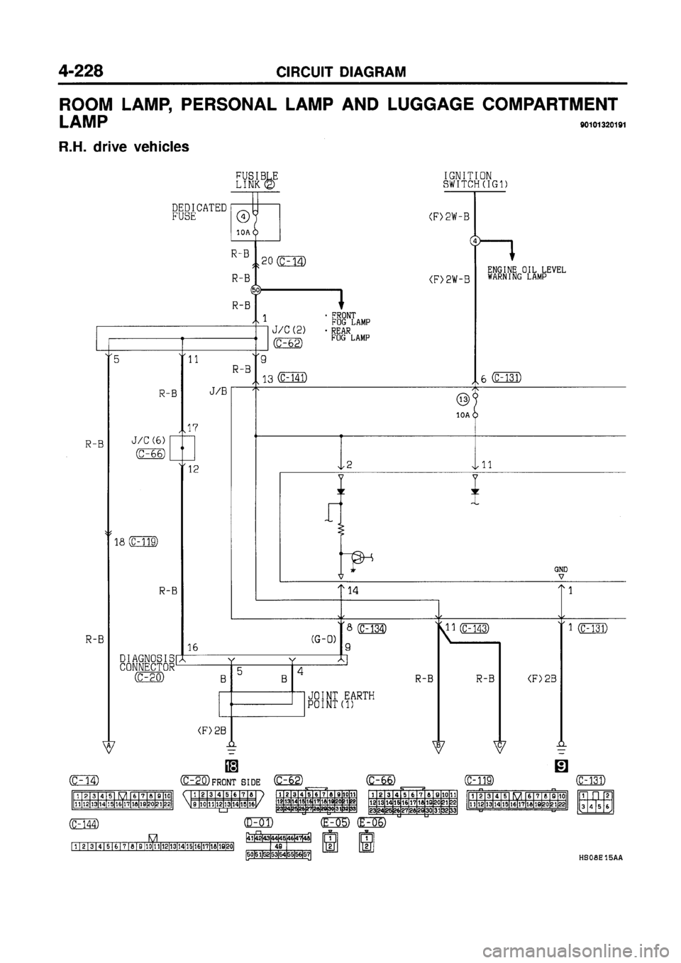 MITSUBISHI GALANT 1997 8.G Electrical Wiring Diagram Workshop Manual 