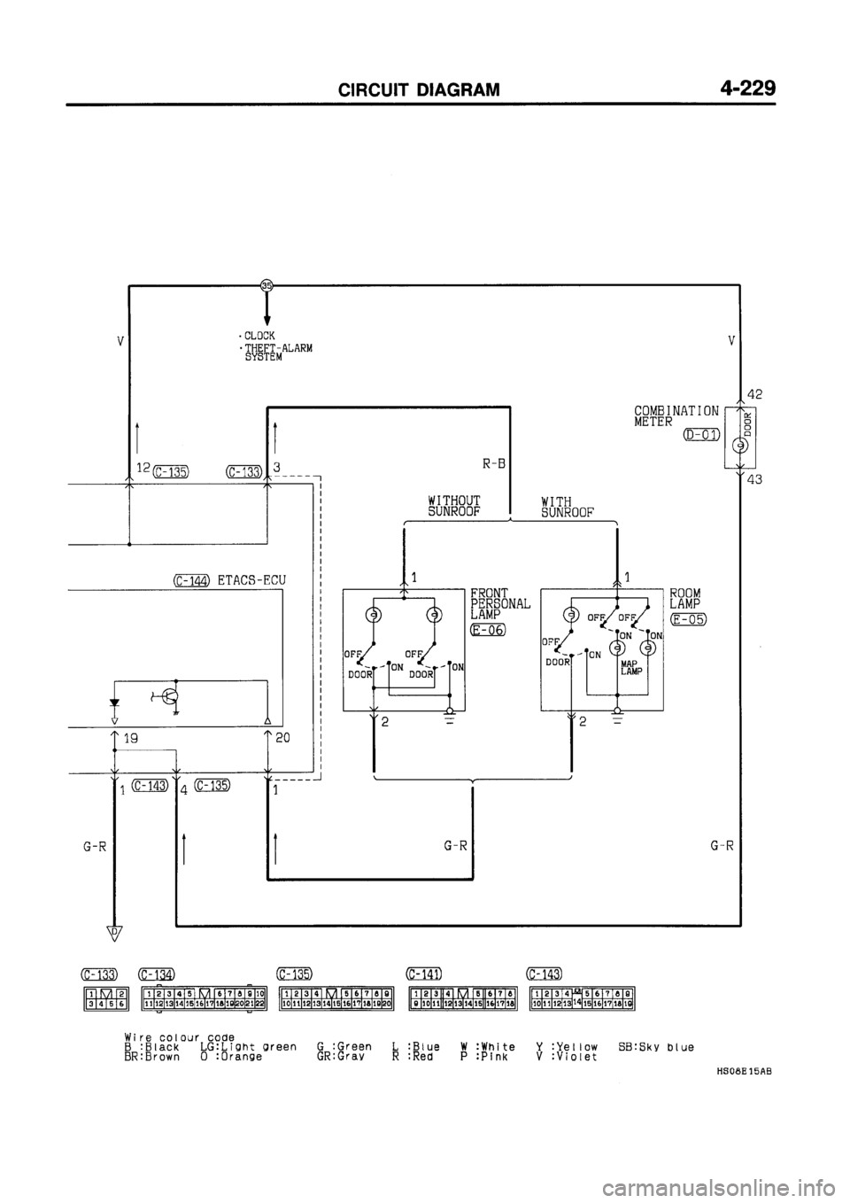 MITSUBISHI GALANT 1997 8.G Electrical Wiring Diagram Workshop Manual 