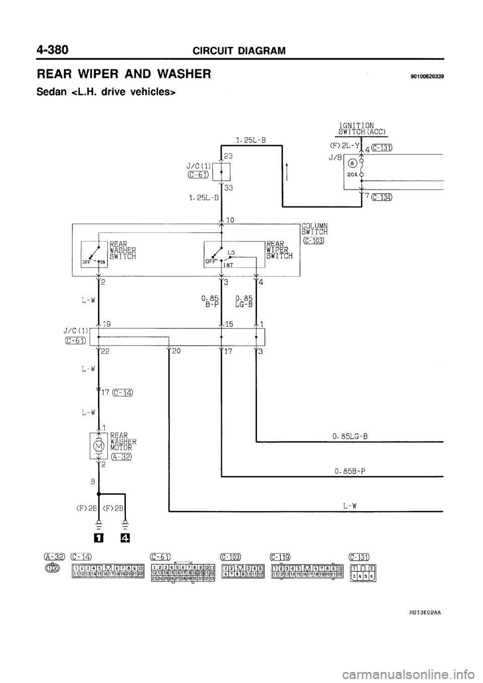 MITSUBISHI GALANT 1997 8.G Electrical Wiring Diagram Workshop Manual MITSUBISHI GALANT 1997 8.G Electrical Wiring Diagram Workshop Manual