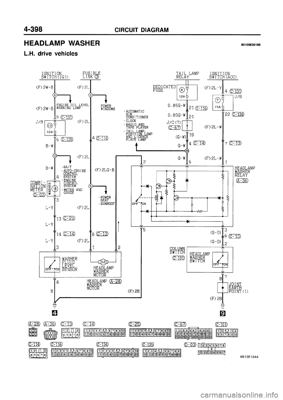MITSUBISHI GALANT 1997 8.G Electrical Wiring Diagram Workshop Manual MITSUBISHI GALANT 1997 8.G Electrical Wiring Diagram Workshop Manual