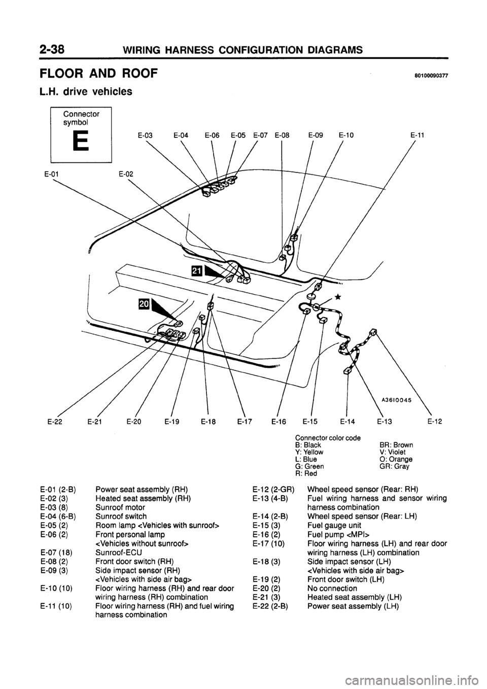 MITSUBISHI GALANT 1997 8.G Electrical Wiring Diagram Repair Manual 