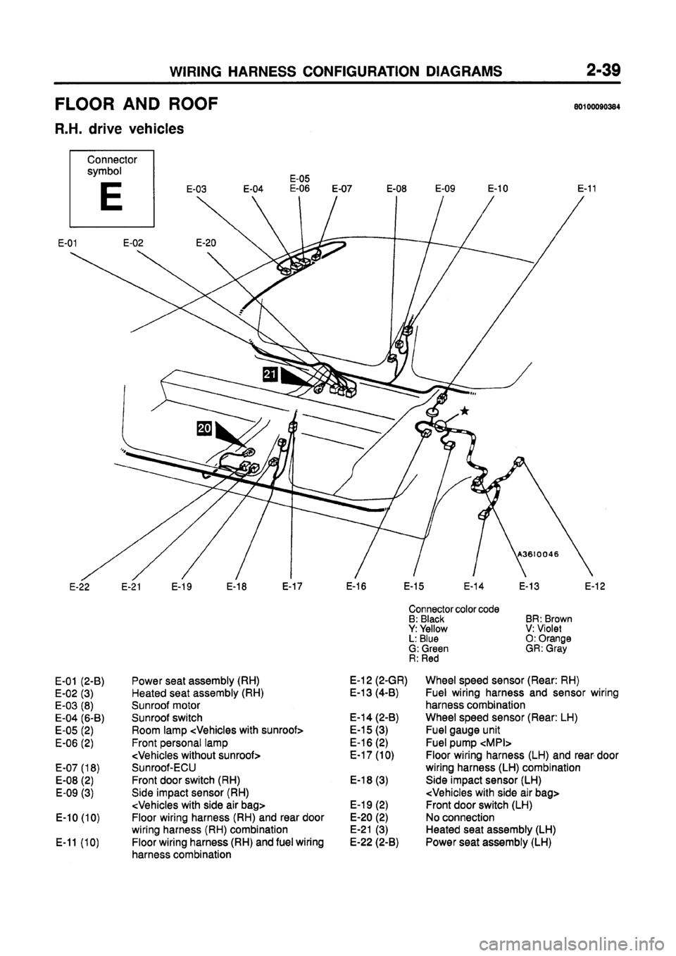 MITSUBISHI GALANT 1997 8.G Electrical Wiring Diagram Repair Manual 