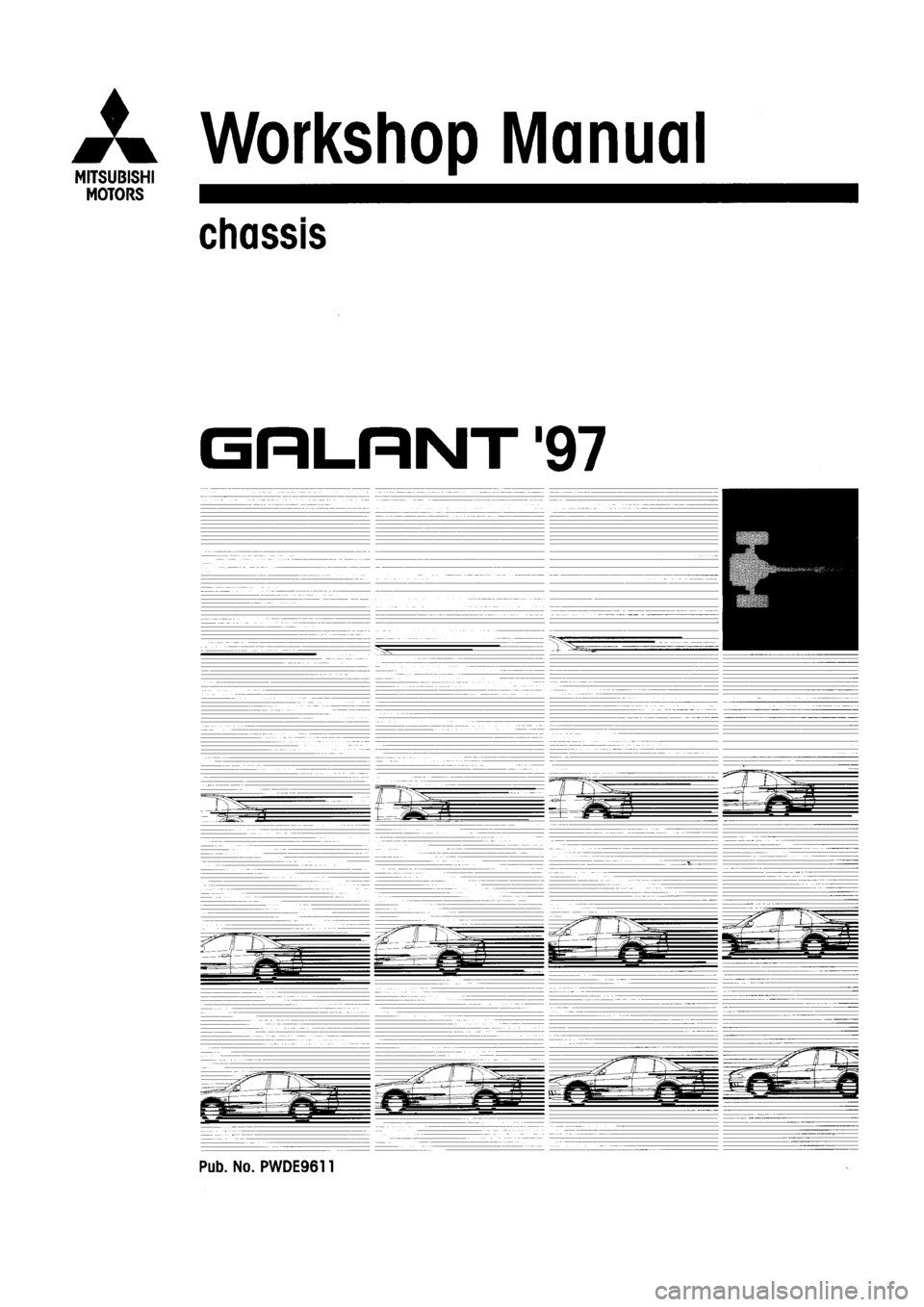 MITSUBISHI GALANT 1997 8.G Workshop Manual 