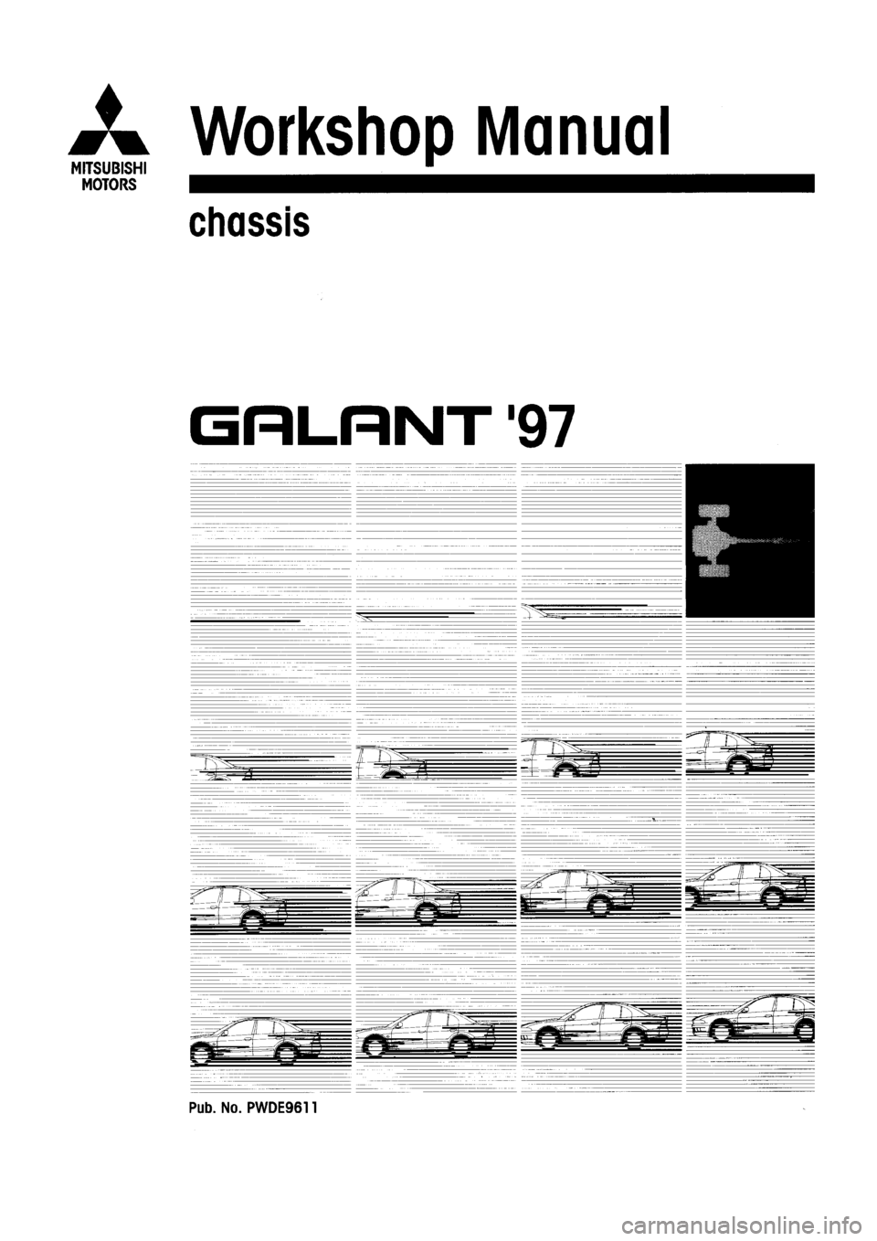 MITSUBISHI GALANT 1997 8.G Workshop Manual 