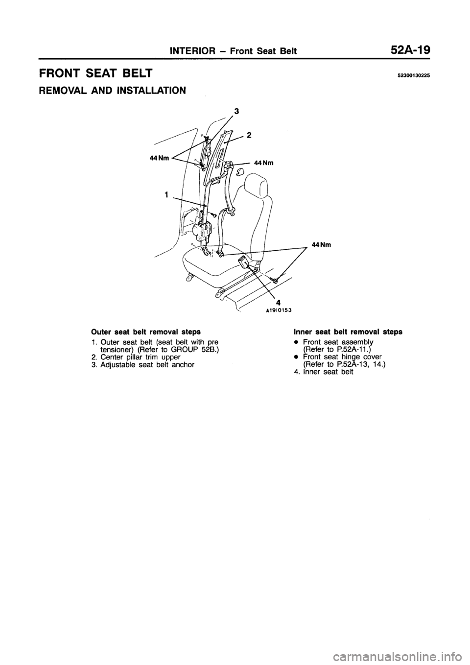 MITSUBISHI GALANT 1997 8.G Workshop Manual 
