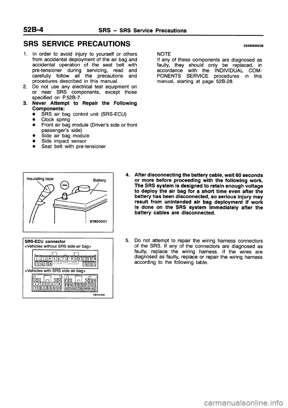 MITSUBISHI GALANT 1997 8.G Workshop Manual 