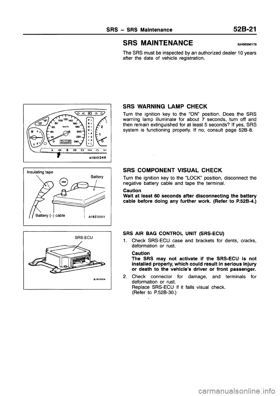 MITSUBISHI GALANT 1997 8.G Workshop Manual MITSUBISHI GALANT 1997 8.G Workshop Manual