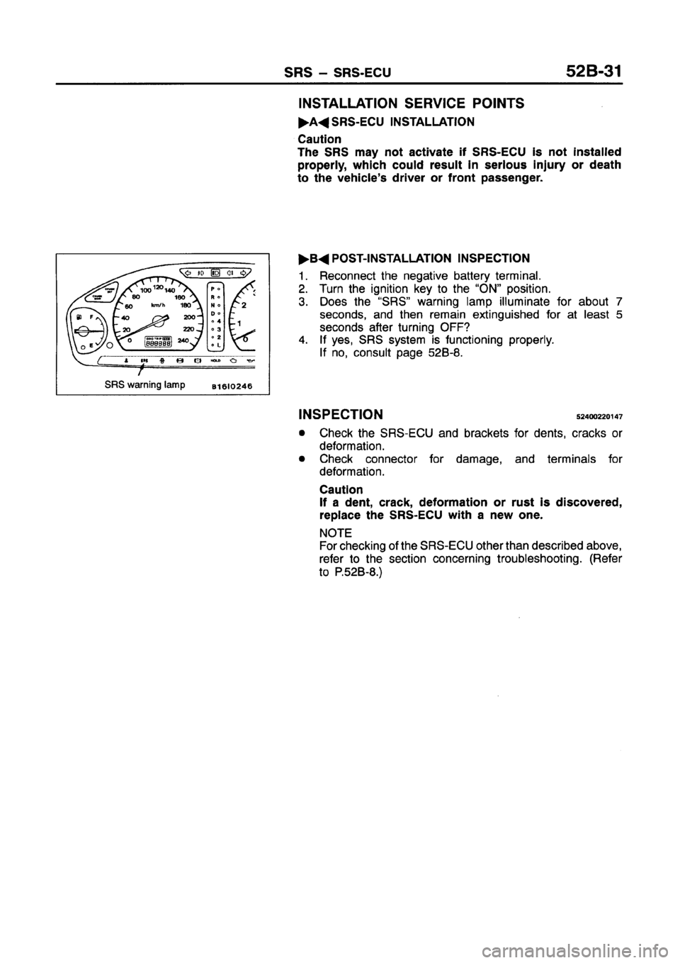 MITSUBISHI GALANT 1997 8.G Workshop Manual MITSUBISHI GALANT 1997 8.G Workshop Manual