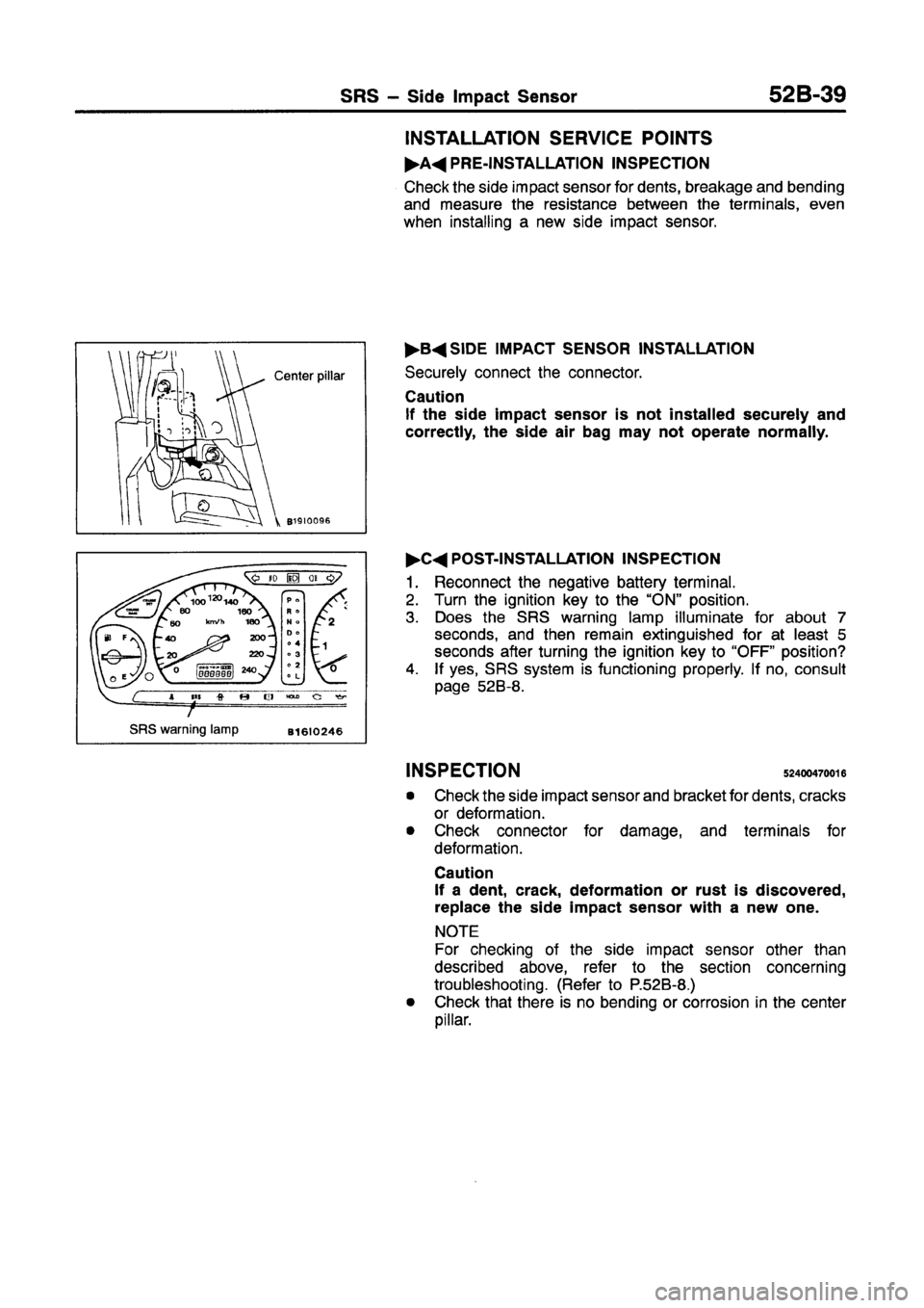 MITSUBISHI GALANT 1997 8.G Workshop Manual MITSUBISHI GALANT 1997 8.G Workshop Manual