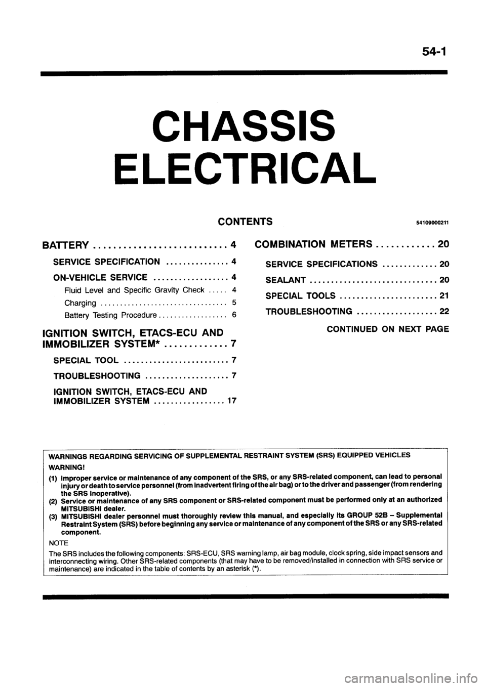 MITSUBISHI GALANT 1997 8.G Workshop Manual MITSUBISHI GALANT 1997 8.G Workshop Manual