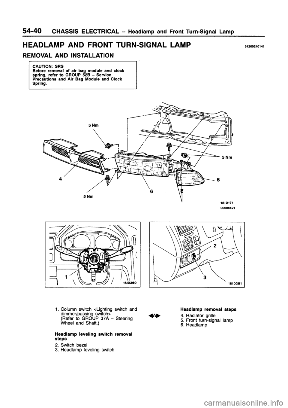 MITSUBISHI GALANT 1997 8.G Workshop Manual MITSUBISHI GALANT 1997 8.G Workshop Manual