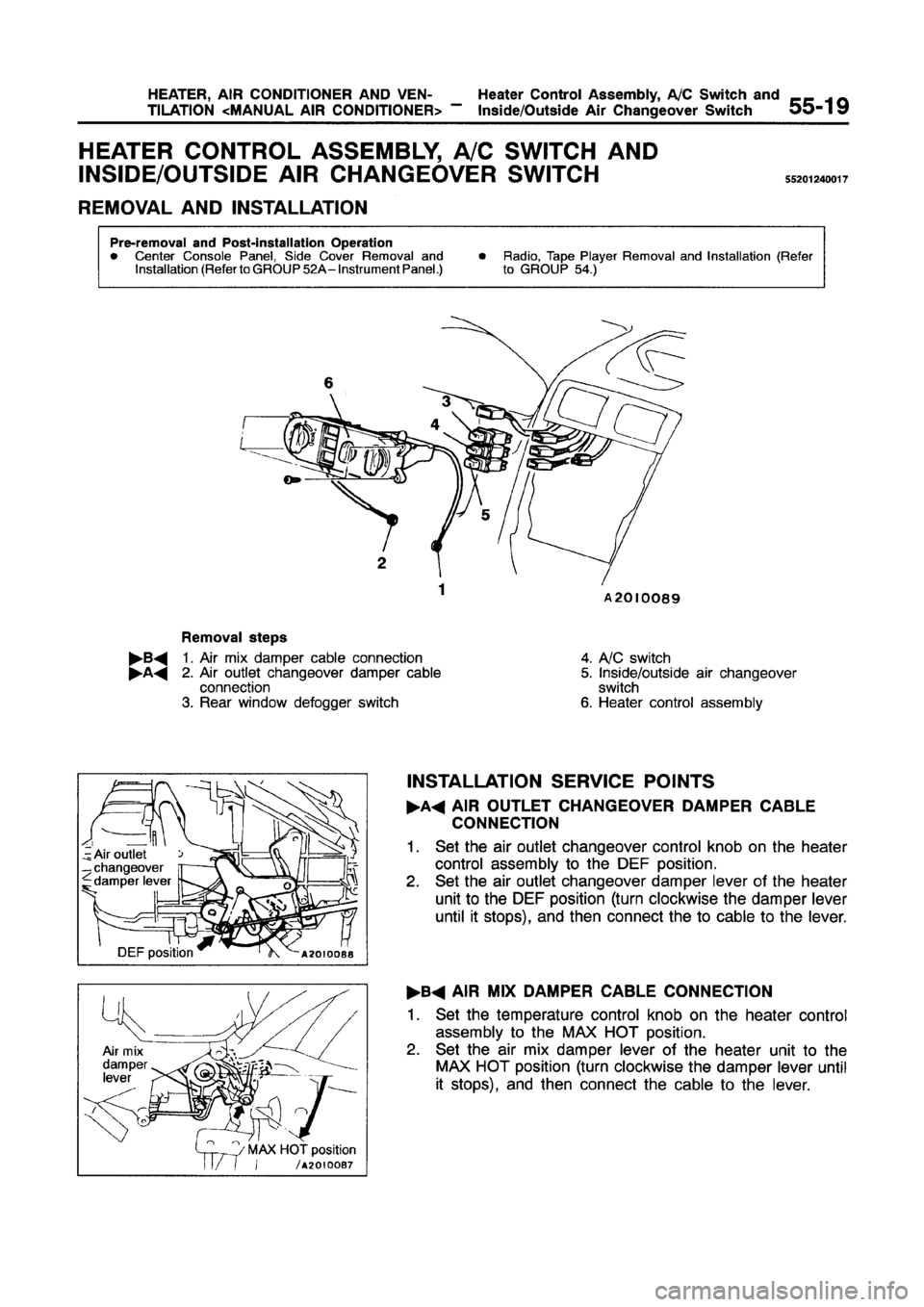 MITSUBISHI GALANT 1997 8.G Workshop Manual MITSUBISHI GALANT 1997 8.G Workshop Manual