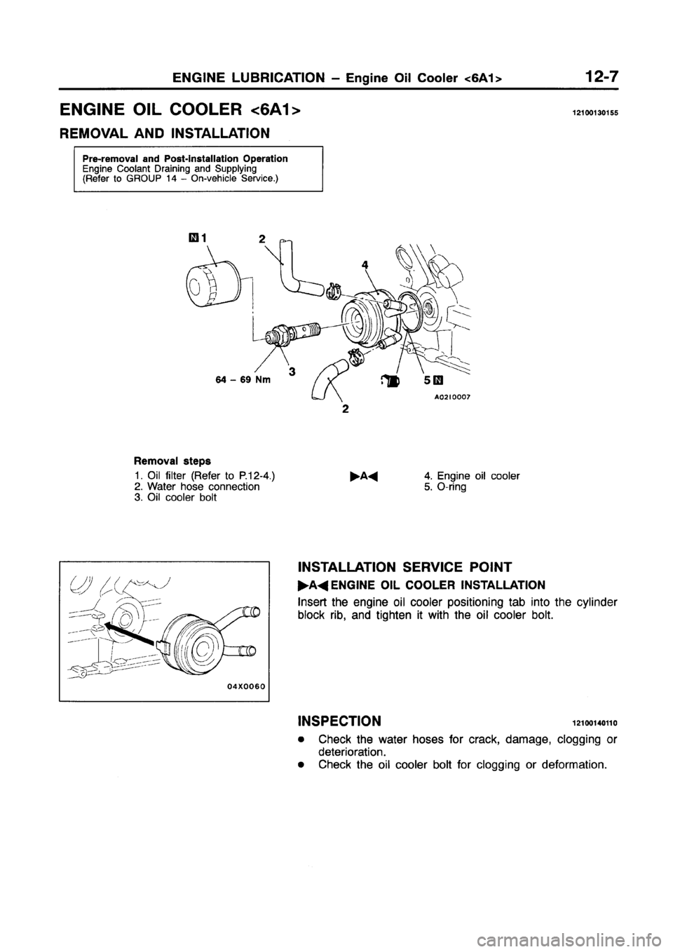 MITSUBISHI GALANT 1997 8.G Workshop Manual MITSUBISHI GALANT 1997 8.G Workshop Manual