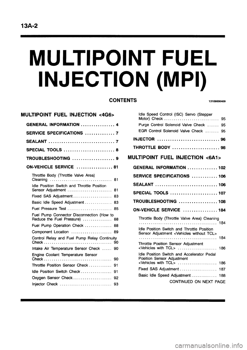 MITSUBISHI GALANT 1997 8.G Workshop Manual MITSUBISHI GALANT 1997 8.G Workshop Manual