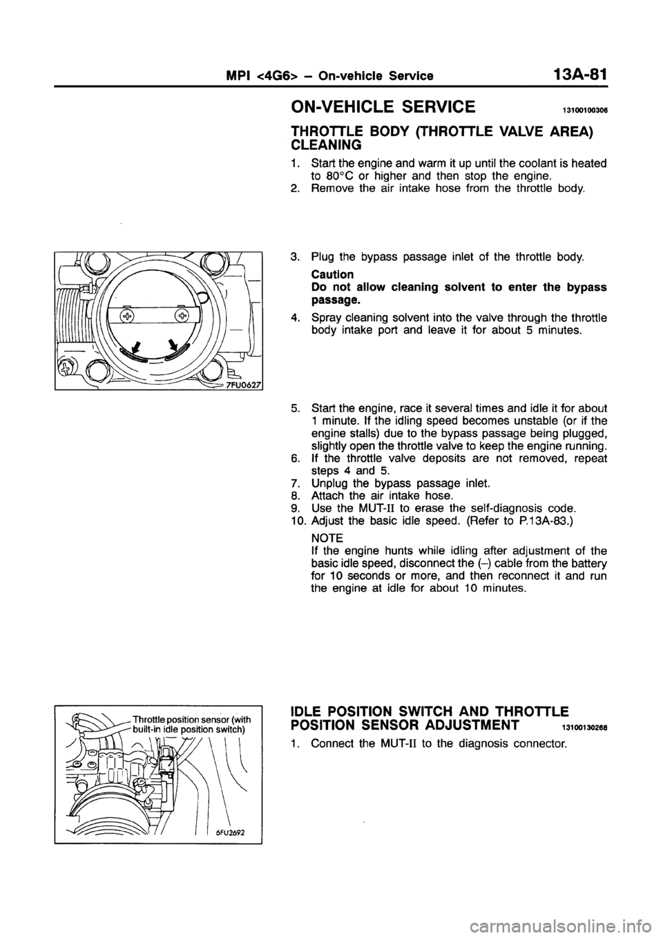 MITSUBISHI GALANT 1997 8.G Workshop Manual MITSUBISHI GALANT 1997 8.G Workshop Manual