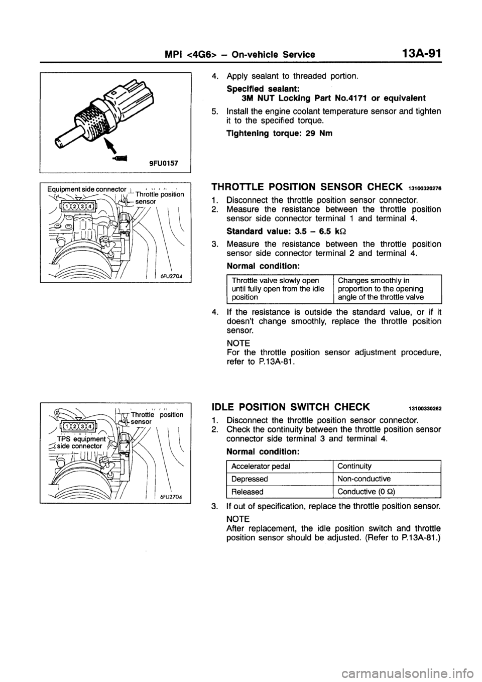 MITSUBISHI GALANT 1997 8.G Workshop Manual MITSUBISHI GALANT 1997 8.G Workshop Manual