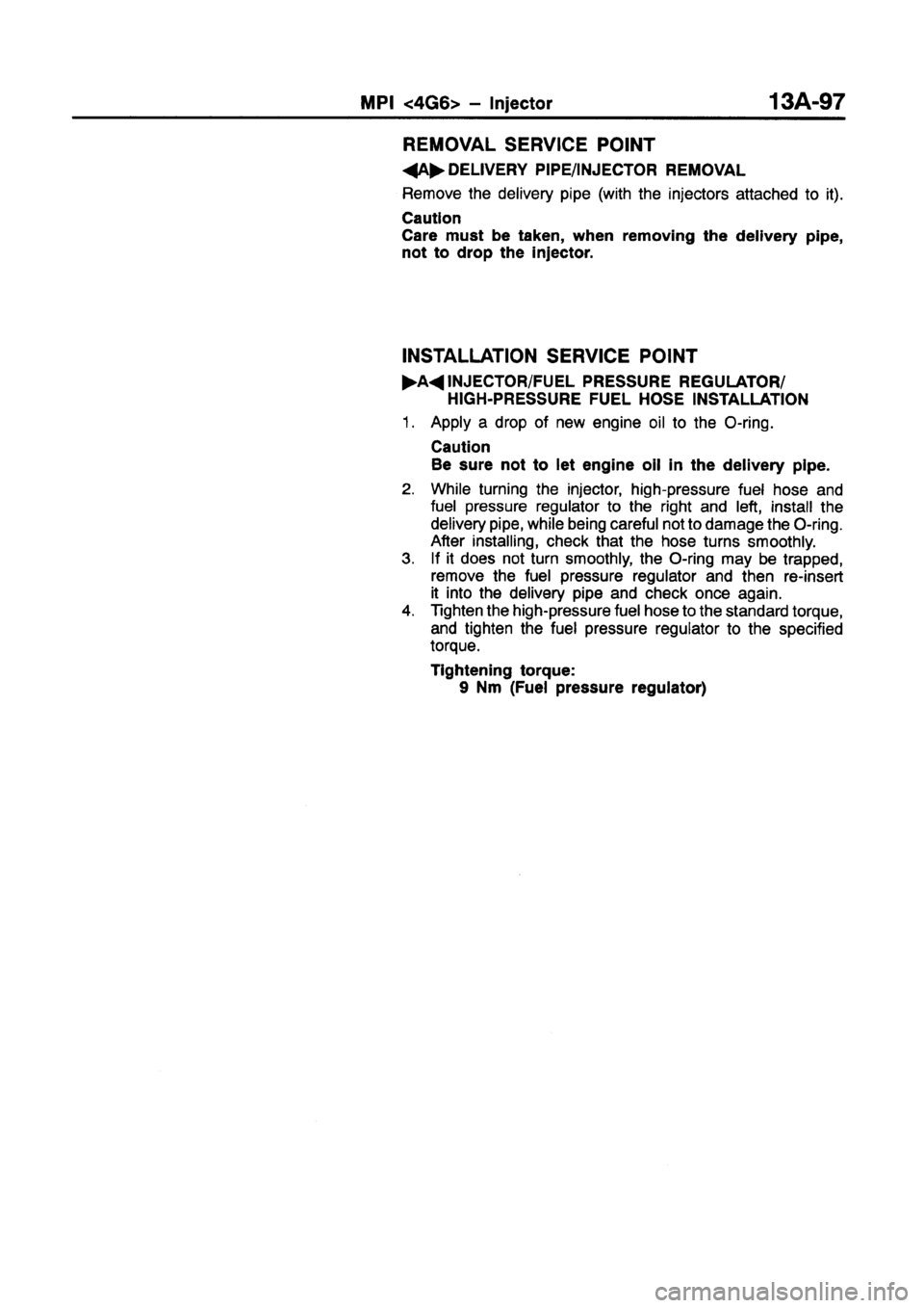 MITSUBISHI GALANT 1997 8.G Workshop Manual MITSUBISHI GALANT 1997 8.G Workshop Manual